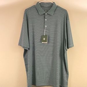 Hickey Freeman Golf Polo Men's XL Green/Navy Blue
